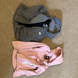 Nike Gray and Pink Jacket size 6